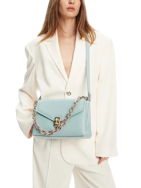 CAMPIONARIO - MERIDIANA Schultertasche mit Schultergurt Aquamarin - Damentaschen