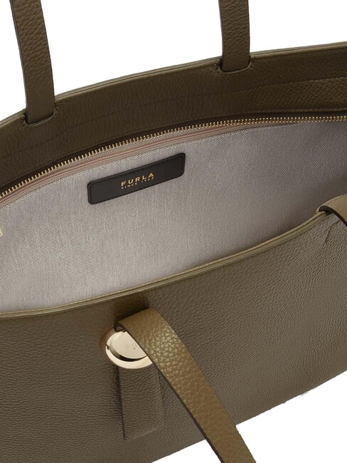 SFERA Einkaufstasche aus Leder Salbei - Damentaschen