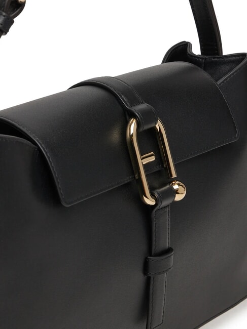 NUVOLA  halbstarre Ledertasche Schwarz - Damentaschen