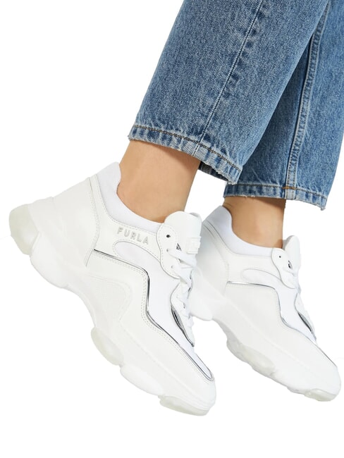 WONDERLACE UP Damen-Sneaker Talkumpuder h+silber Farbe - Damenschuhe