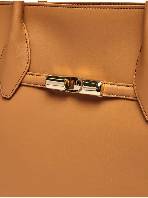 CAMPIONARIO - GOCCIA  Leder-Einkaufstasche Brandy - Damentaschen