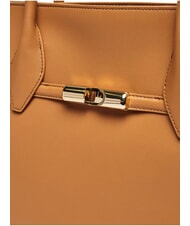 FURLA CAMPIONARIO - GOCCIA  Leder-Einkaufstasche Brandy - Damentaschen - 3