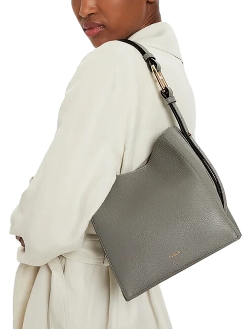 NUVOLA  Mini-Ledertasche Asche - Damentaschen