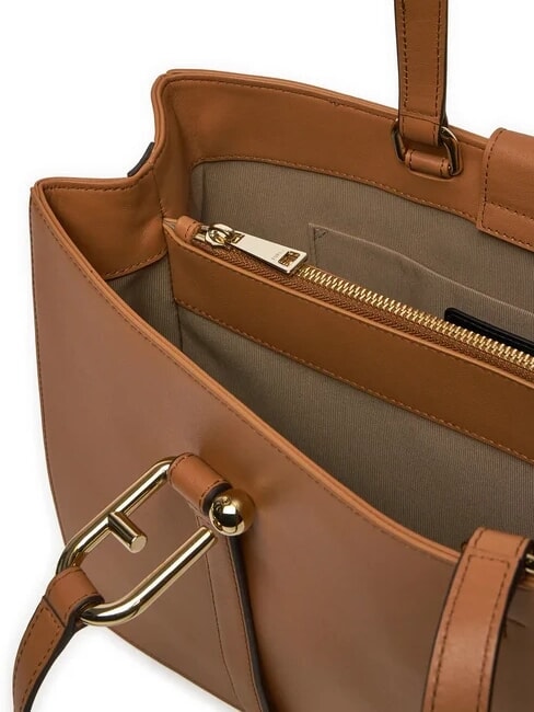 NUVOLA  Schultertasche aus Leder Brandy - Damentaschen