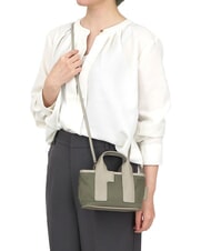 FURLA PIUMA  Mini-Handtasche mit Schulterriemen Salbei + Vetiver + Marmor c - Damentaschen - 5