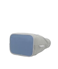 FURLA PIUMA  Mini-Einkaufstasche mit Schultergurt Asche+Himmels+Beifu&szlig; - Damentaschen - 3