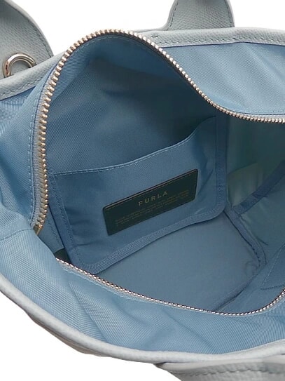 CAMPIONARIO - PIUMA  Mini-Einkaufstasche mit Schultergurt Asche+Himmels+Beifu&szlig; - Damentaschen