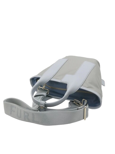 CAMPIONARIO - PIUMA  Mini-Einkaufstasche mit Schultergurt Asche+Himmels+Beifu&szlig; - Damentaschen