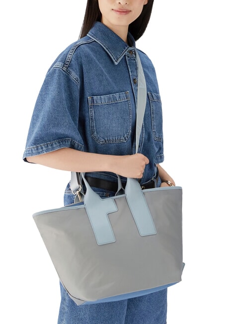 PIUMA  Handtasche mit Schulterriemen Asche+Himmels+Beifu&szlig; - Damentaschen