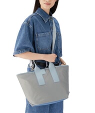 FURLA CAMPIONARIO - PIUMA  Handtasche mit Schulterriemen Asche+Himmels+Beifu&szlig; - Damentaschen - 2