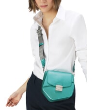 FURLA METROPOLIS Schultertasche aus Leder Zephyr + helles Silber - Damentaschen - 2