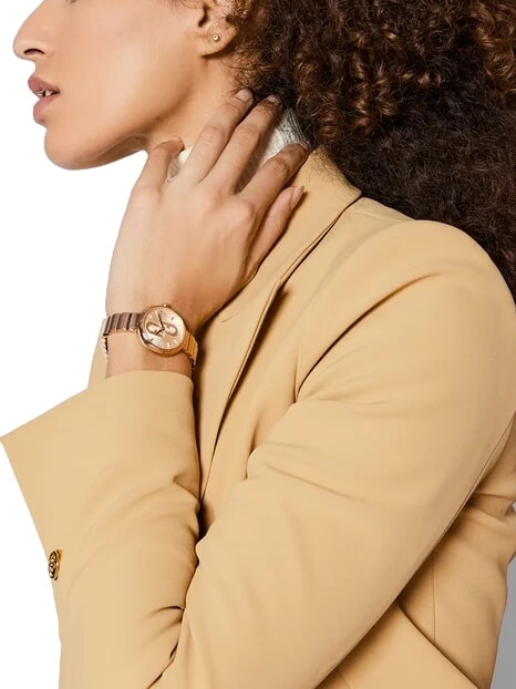 CAMPIONARIO - COSY Uhr nur Zeitangabe ROSA GOLDFARBE - Uhren