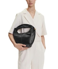 FURLA CAMPIONARIO - RING Kleine Schultertasche aus Leder Schwarz - Damentaschen - 2