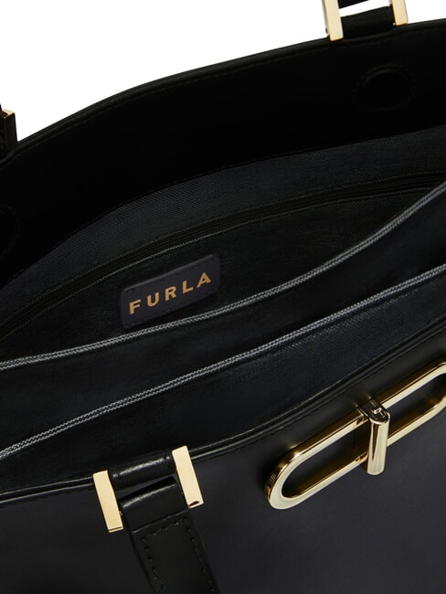 TEIA Ledertasche Schwarz - Damentaschen