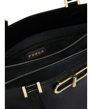 FURLA CAMPIONARIO - TEIA Ledertasche Schwarz - Damentaschen - 3