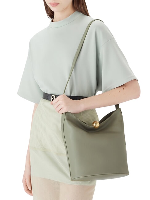 SFERA Schultertasche, Leder Agave - Damentaschen