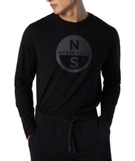 NORTH SAILS CORE Lang&auml;rmeliges T-Shirt Schwarz - Herren-T-Shirts - 3