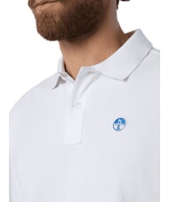 NORTH SAILS BASIC Kurzarm-Poloshirt aus Baumwolle Wei&szlig; - Herren-Polo-Shirts/Herren-Polo-Shirt/Herrenpoloshirt/Herrenpoloshirts - 5