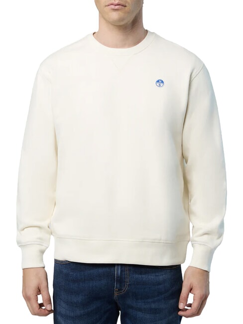 ROUND LOGO Sweatshirt mit Rundhalsausschnitt aus Baumwolle M&auml;usespeck - Sweatshirts Herren
