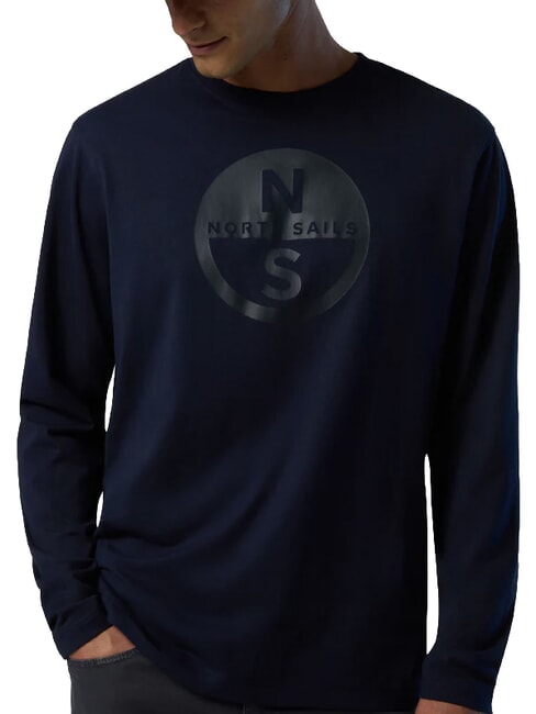 CORE Lang&auml;rmeliges T-Shirt Navy blau - Herren-T-Shirts