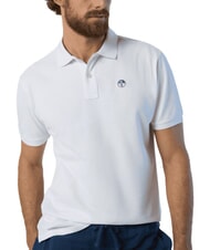 NORTH SAILS BASIC Kurzarm-Poloshirt aus Baumwolle Wei&szlig; - Herren-Polo-Shirts/Herren-Polo-Shirt/Herrenpoloshirt/Herrenpoloshirts - 3