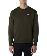 NORTH SAILS ROUND LOGO Sweatshirt mit Rundhalsausschnitt aus Baumwolle Waldnacht - Sweatshirts Herren - 2