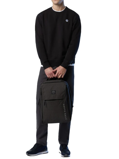 ROUND LOGO Sweatshirt mit Rundhalsausschnitt aus Baumwolle Schwarz - Sweatshirts Herren