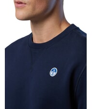 NORTH SAILS ROUND LOGO Sweatshirt mit Rundhalsausschnitt aus Baumwolle Navy blau - Sweatshirts Herren - 6