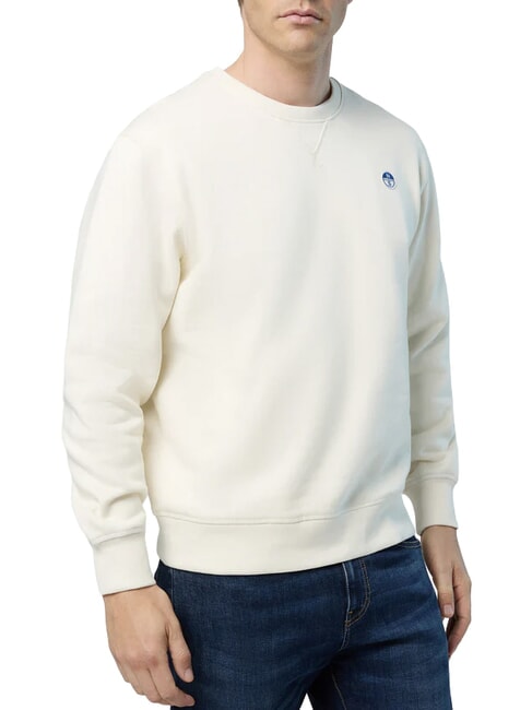 ROUND LOGO Sweatshirt mit Rundhalsausschnitt aus Baumwolle M&auml;usespeck - Sweatshirts Herren