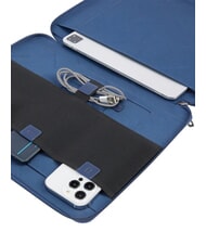 PIQUADRO WALLABY Klemmbrett aus Leder und Stoff Schwarz - Tablettmappe &amp; Organizer - 3