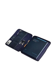 PIQUADRO ORION Klemmbrett aus Leder und Stoff Blau - Tablettmappe &amp; Organizer - 4