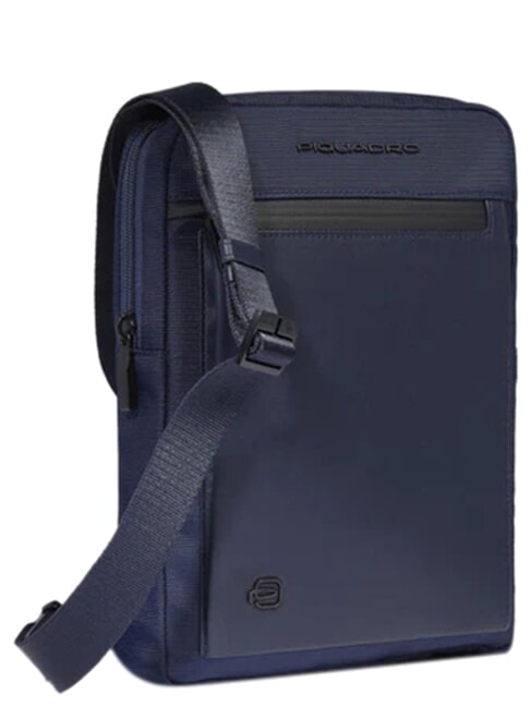 ORION Schultertasche, iPad-Halterung, Ledermix Blau - Umh&auml;ngetaschen Herren