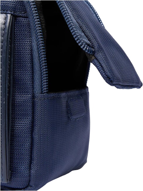 ORION Kosmetiktasche aus Stoff und Leder Blau - Beauty-Case