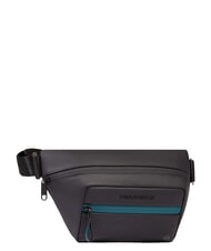 PIQUADRO CORNER SPECIALE GOMMATO Wasserdichte H&uuml;fttasche Schwarz - H&uuml;fttaschen - 3