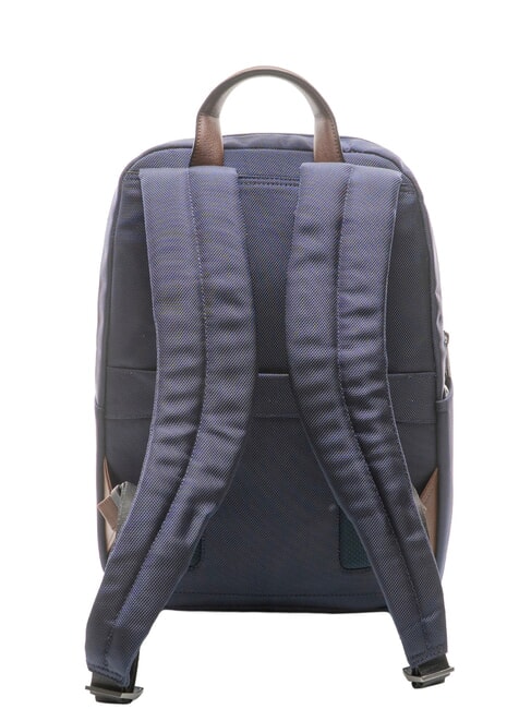 BRIEF Rucksack f&uuml;r PC 14 "und Tablet blau/Leder - PC-Rucks&auml;cke