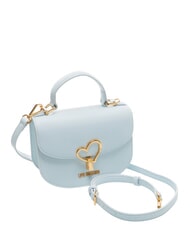 LOVE MOSCHINO HEART TURNLOCK Mini-Handtasche mit Schulterriemen hellblau - Damentaschen - 2