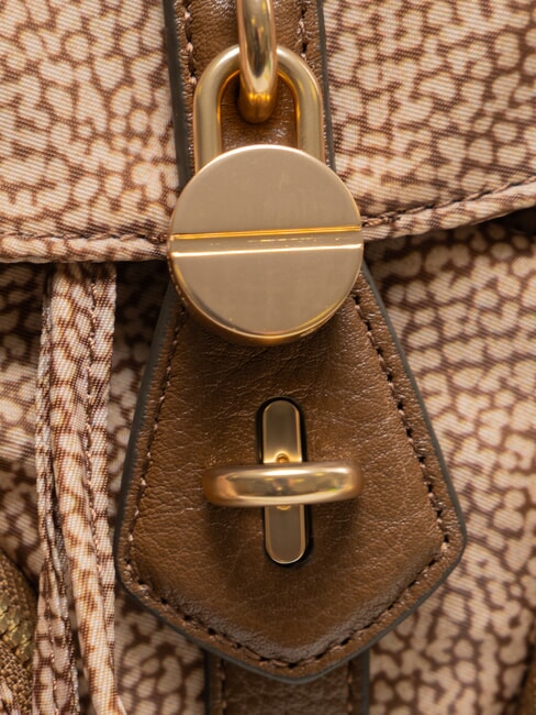 POCHE Rucksack mit Taschen beiger Meer - Damentaschen