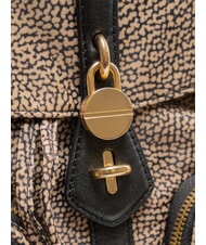 BORBONESE POCHE Rucksack mit Taschen OP / NATUR / SCHWARZ - Damentaschen - 3