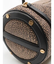 BORBONESE VIS-A-VIS Umh&auml;ngetasche OP / NATUR / SCHWARZ - Damentaschen - 3