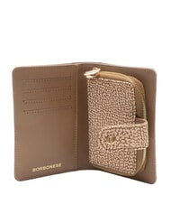 BORBONESE CLASSICA Mittelgro&szlig;e Geldb&ouml;rse mit M&uuml;nzfach beiger Meer - Damentaschen - 2