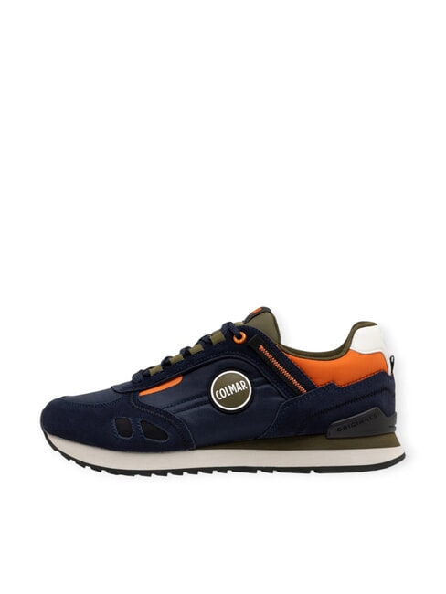 TRAVIS SPORT COLORS Turnschuhe Marineblau/Milit&auml;r/Orange - Herrenschuhe
