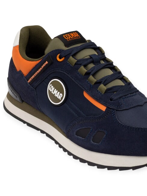 TRAVIS SPORT COLORS Turnschuhe Marineblau/Milit&auml;r/Orange - Herrenschuhe