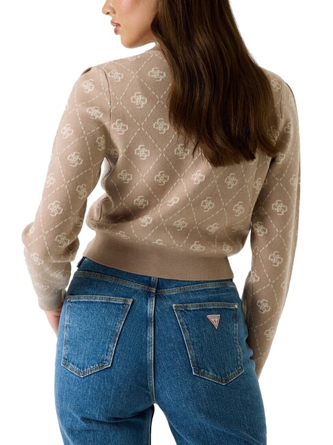 SARAH Strickjacke Beige - Damenpullover