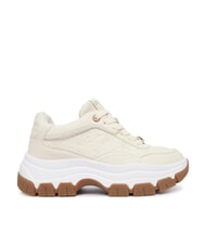 GUESS BERRETT2 Klobige Turnschuhe CREME - Damenschuhe - 2