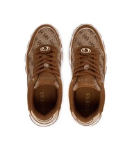 GUESS BERRETT 3 Turnschuhe Beige / Braun - Damenschuhe - 4