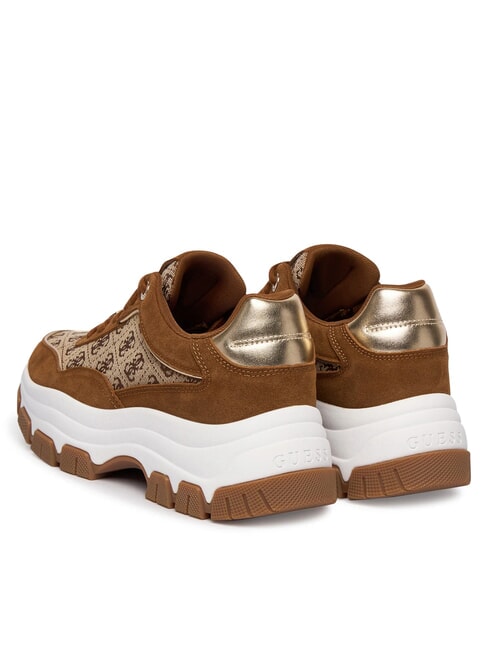 BERRETT 3 Turnschuhe Beige / Braun - Damenschuhe