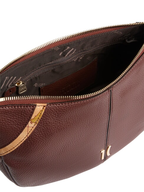 CASTLE Schultertasche, Leder Mahagoni - Damentaschen