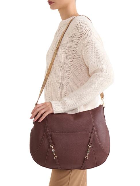 SCOTTISH CAVIAR Schultertasche, doppelt tragbar Mahagoni - Damentaschen