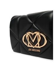 LOVE MOSCHINO EMBOSSED Mini-Schultertasche Schwarz - Damentaschen - 3