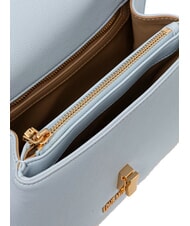 LOVE MOSCHINO HEART TURNLOCK Wandelbare Schultertasche hellblau - Damentaschen - 4